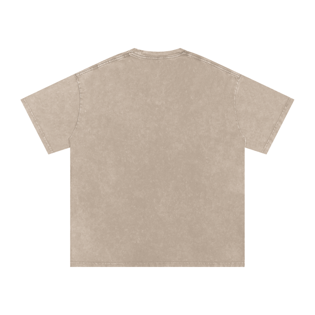 'Literary Collective' Snow Washed Oversized Cotton T-Shirt