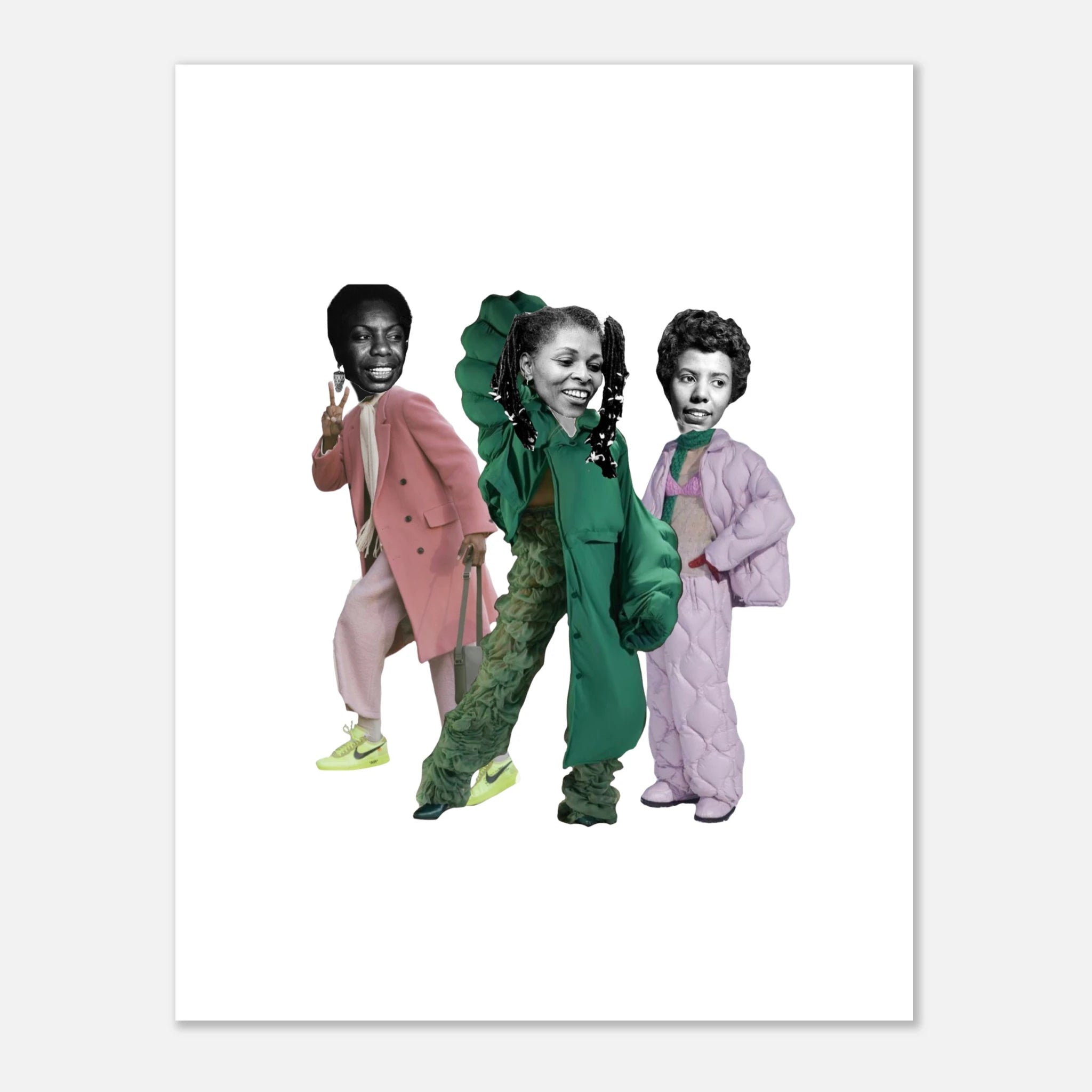 Nina, Assata, Lorraine - Fine Art Poster 27x35 cm / 11x14″