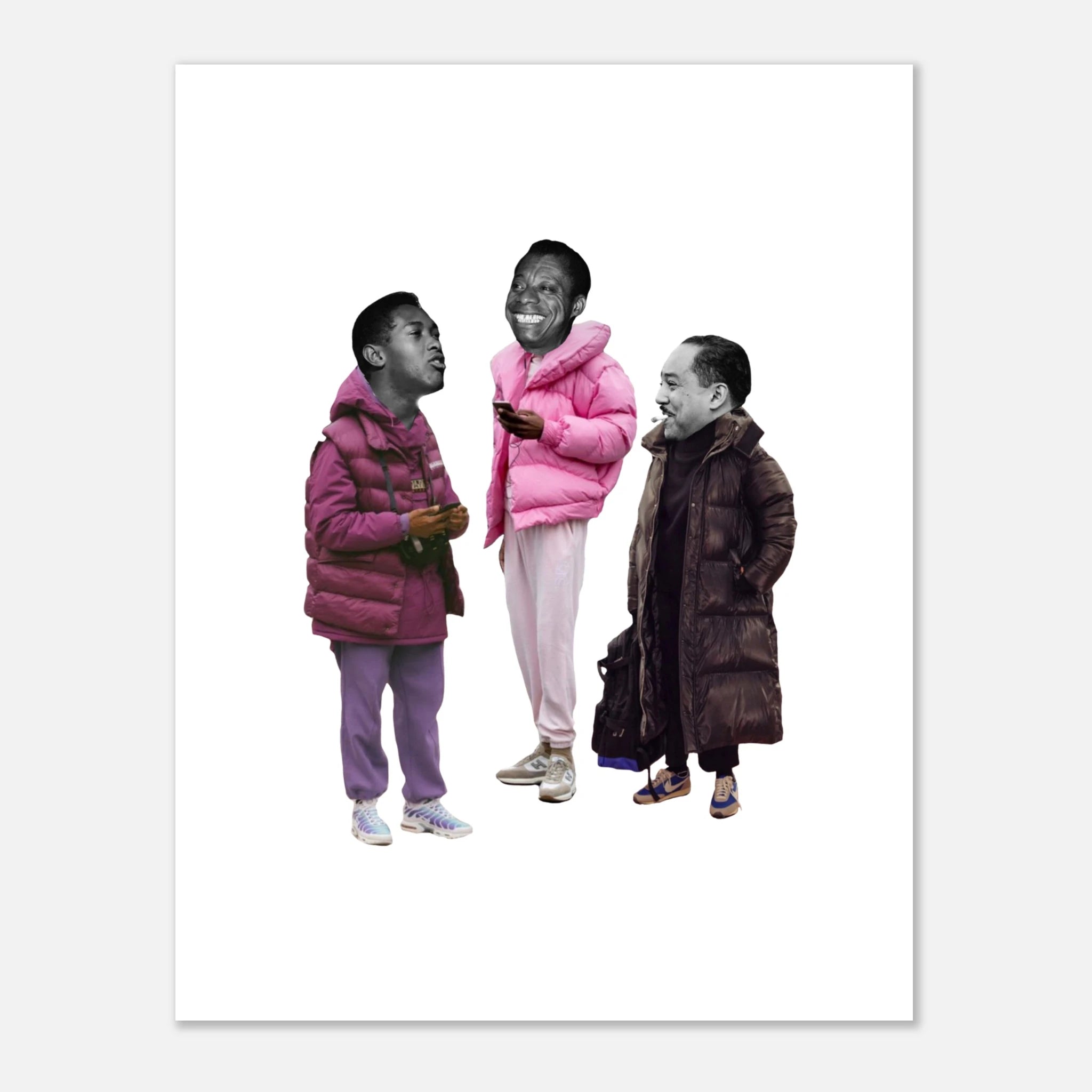 Sam, James & Langston - Fine Art Poster 27x35 cm / 11x14″