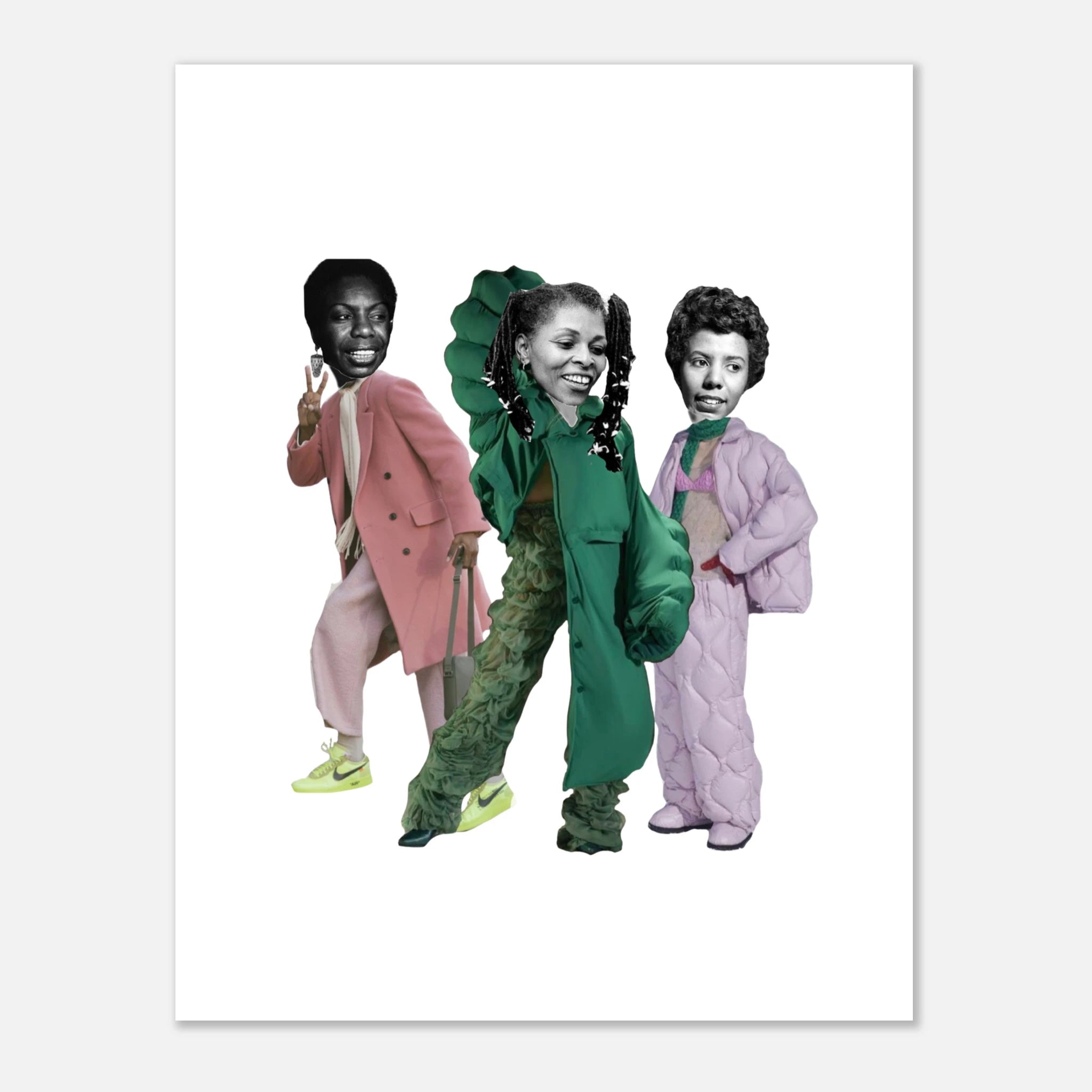 Nina, Assata, Lorraine - Fine Art Poster 27x35 cm / 11x14″